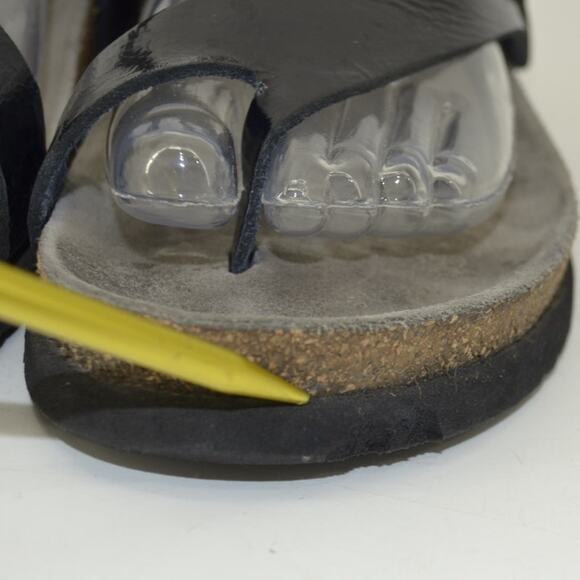 Mephisto Helen Sandal Black Thong Sandal Comfort Euro 39 / 9 - Picture 6 of 13